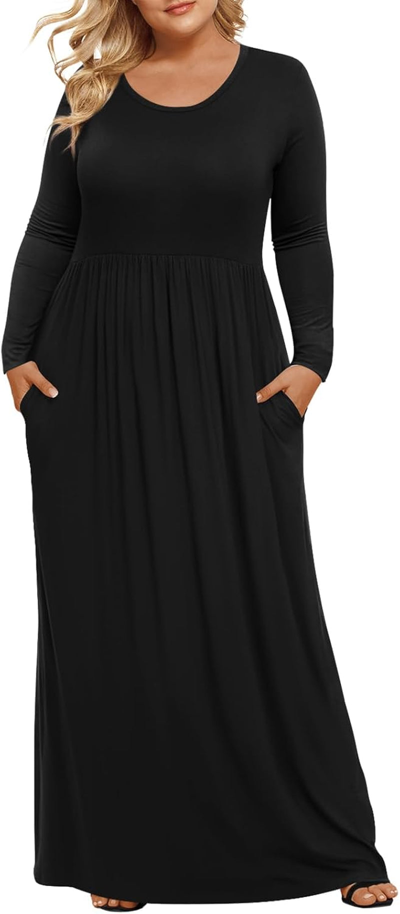 Women'S plus Size Maxi Dresses for Curvy Women Casual Long Dress XL-6XL